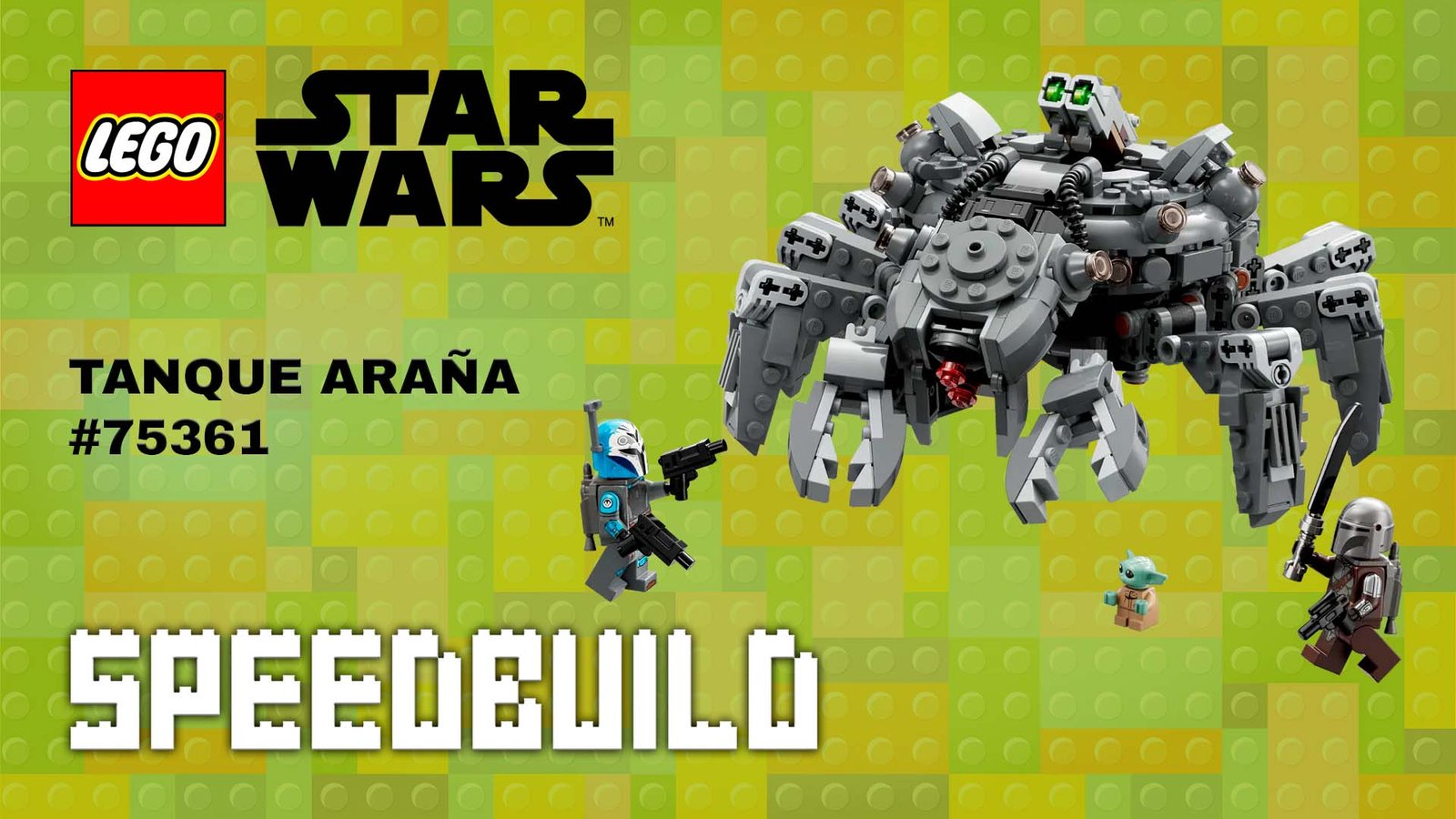 Tanque Araña Spider Tank LEGO Star Wars 75361 – Acción en Mandalore
