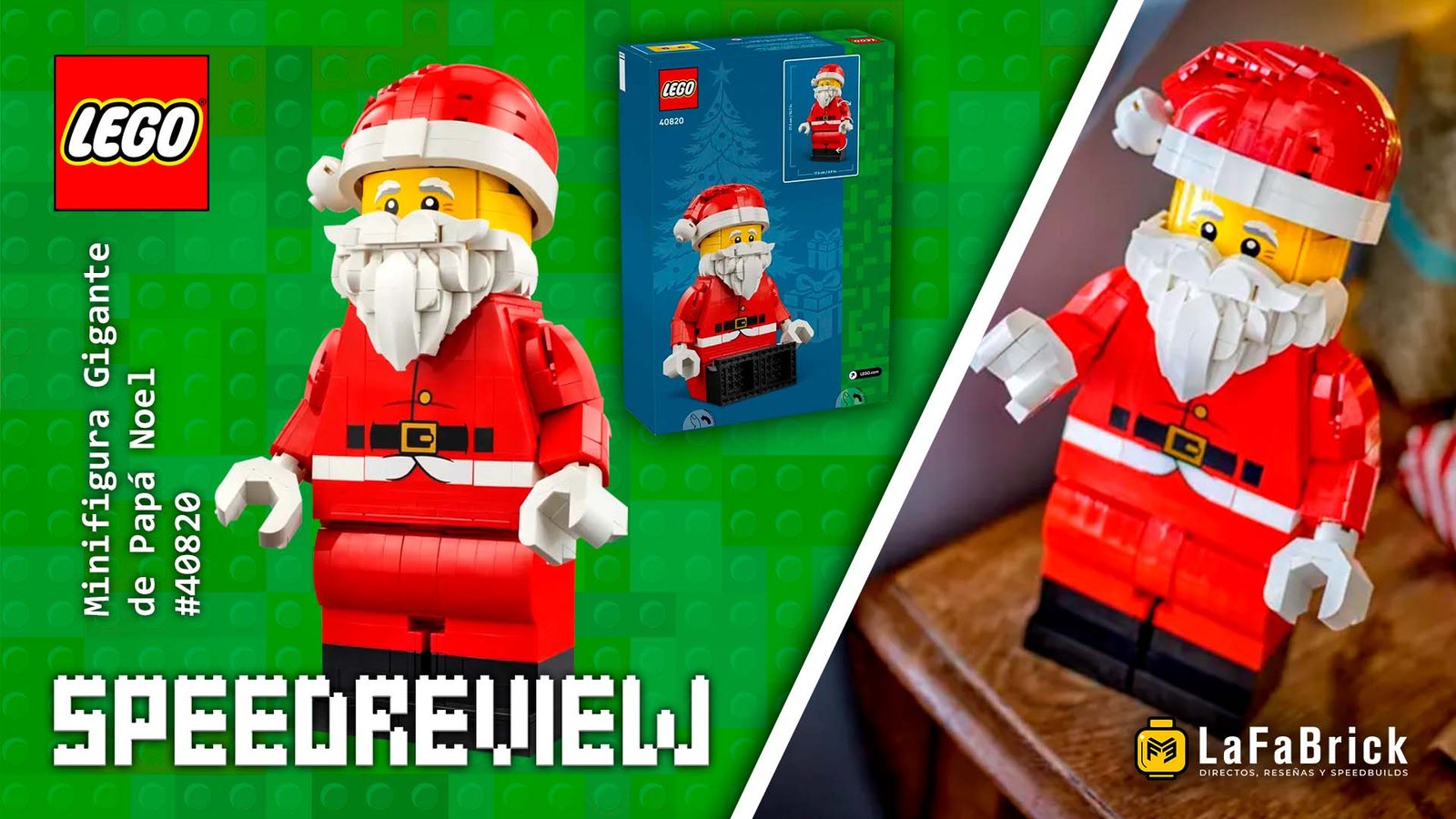 Minifigura Gigante de Papá Noel #40820