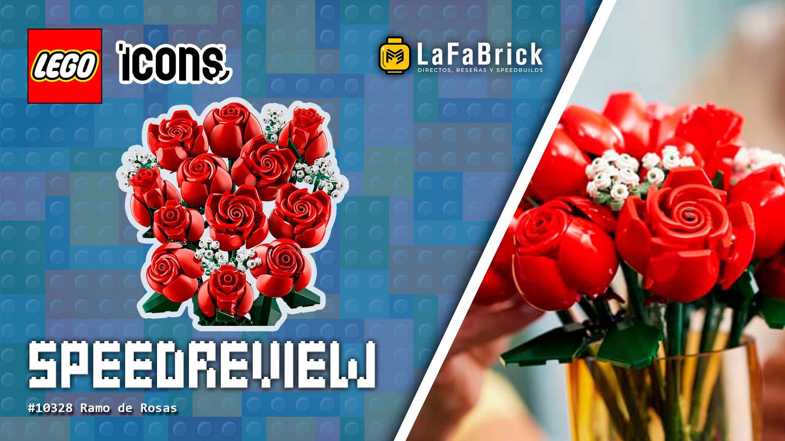 Ramo de Rosas Lego Icons #10328